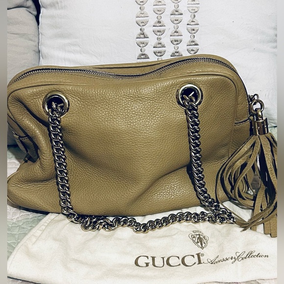 Gucci tan/taupe soho bag - Picture 3 of 14
